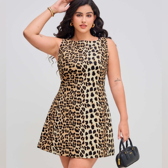 Cider Animal Print Mini Dress - Picture 8 of 9